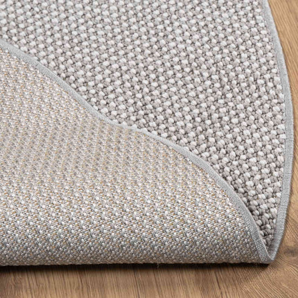 Områdetæpper Rund LUGO Creme og grå Ø 200 CM Polyester