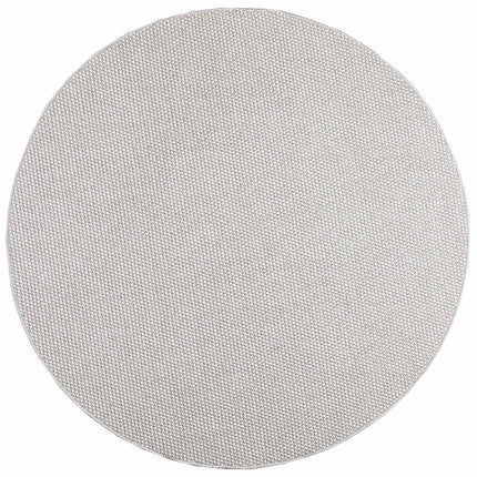 Områdetæpper Rund LUGO Creme og grå Ø 200 CM Polyester