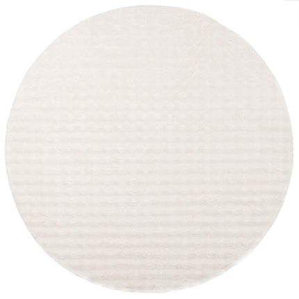 Områdetæpper Rund SIROLO Cremefarvet Ø 160 CM Polyester