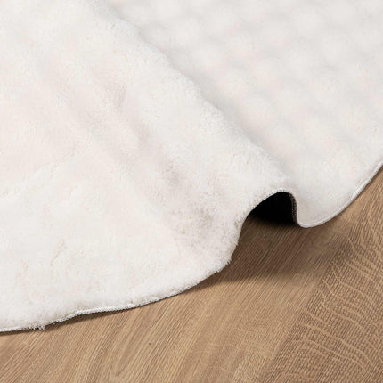 Områdetæpper Rund SIROLO Cremefarvet Ø 200 CM Polyester