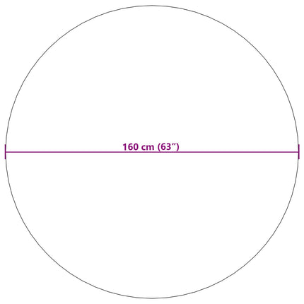 Områdetæpper Rund SIROLO Beige Ø 160 CM Polyester