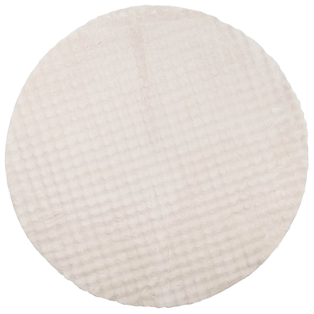 Områdetæpper Rund SIROLO Beige Ø 200 CM Polyester