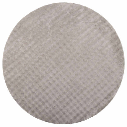 Områdetæpper Rund SIROLO Sandfarvet Ø 120 CM Polyester