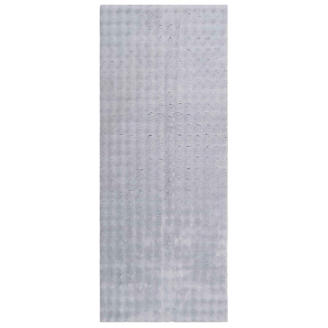 Områdetæpper Rektangulær SIROLO Grå 150 x 80 cm Polyester