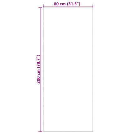 Områdetæpper Rektangulær SIROLO Grå 200 x 80 cm Polyester