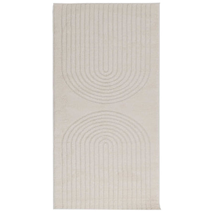 Områdetæpper Rektangulær GALATI Creme 200 x 80 cm Polyester
