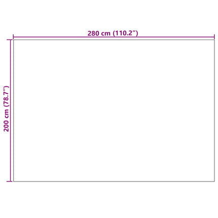 Områdetæpper Rektangulær GALATI Creme 280 x 200 cm Polyester