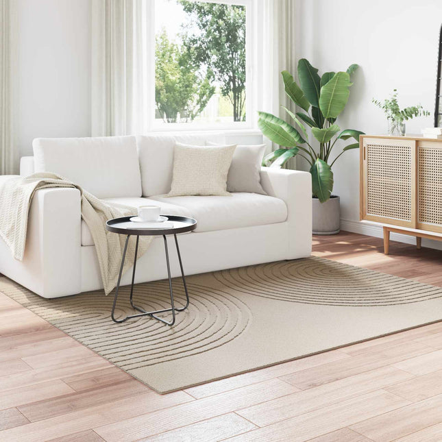 Indendørs tæppe GALATI Beige 200 x 200 cm Polyester