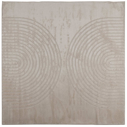 Områdetæpper Firkantet GALATI Beige 240 x 240 cm Polyester
