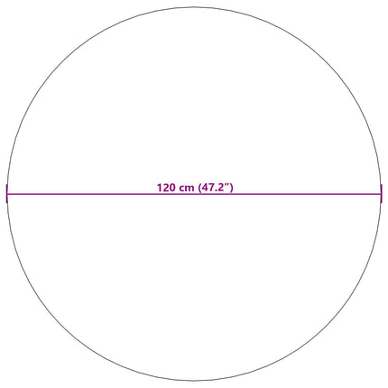 Områdetæpper Rund GALATI Beige Ø 120 CM Polyester