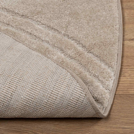 Områdetæpper Rund GALATI Beige Ø 200 CM Polyester