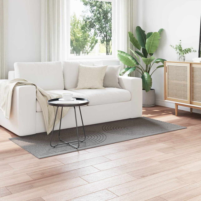 Indendørs tæppe GALATI Grå 150 x 80 cm Polyester
