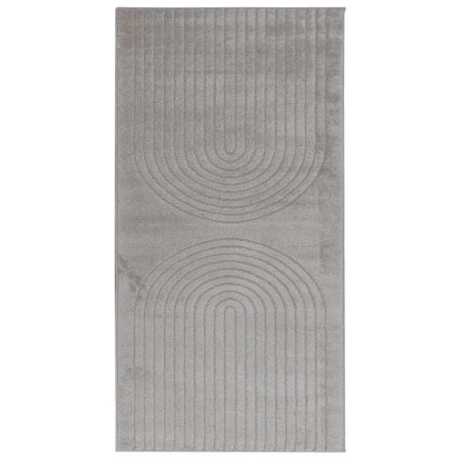 Indendørs tæppe GALATI Grå 150 x 80 cm Polyester
