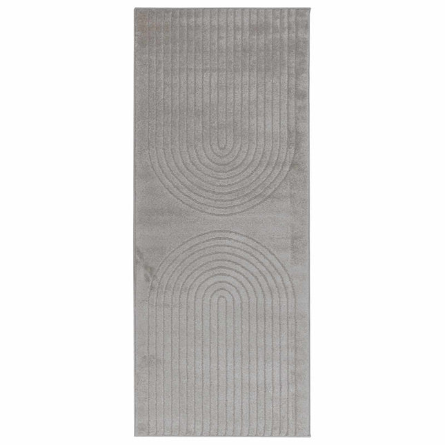 Områdetæpper Rektangulær GALATI Grå 200 x 80 cm Polyester