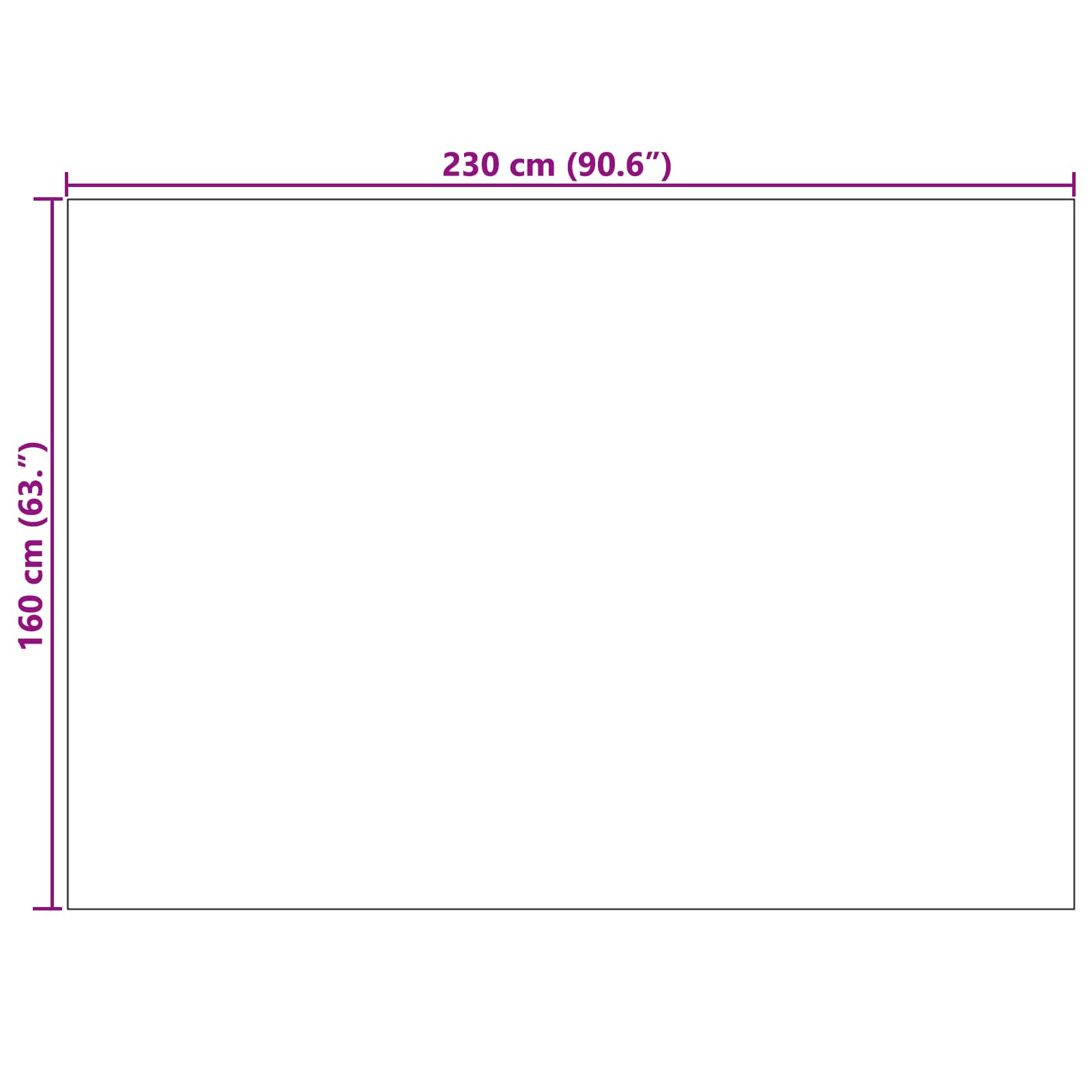 Områdetæpper Rektangulær GALATI Grå 230 x 160 cm Polyester