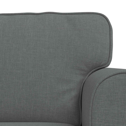 Sofa Sæt 2 pcs Mørkegrå 155 x 82 x 80 cm Stof