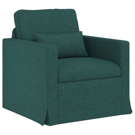 Sofa Sæt 2 pcs Mørkegrøn 139 x 78 x 80 cm Stof