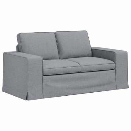 Sofa Sæt 2 pcs Lysegrå 162 x 80 x 82 cm Stof