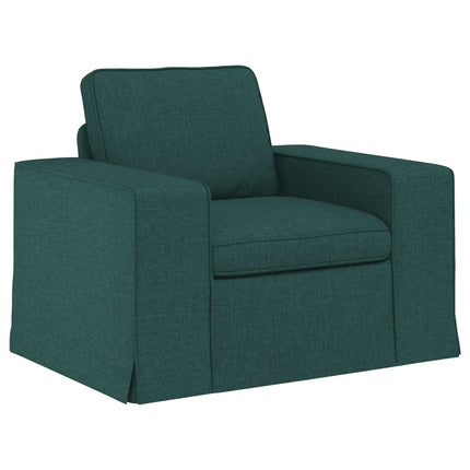 Sofa Sæt 2 pcs Mørkegrøn 162 x 80 x 82 cm Stof