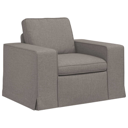 Sofa Sæt 2 pcs Gråbrun 162 x 80 x 82 cm Stof