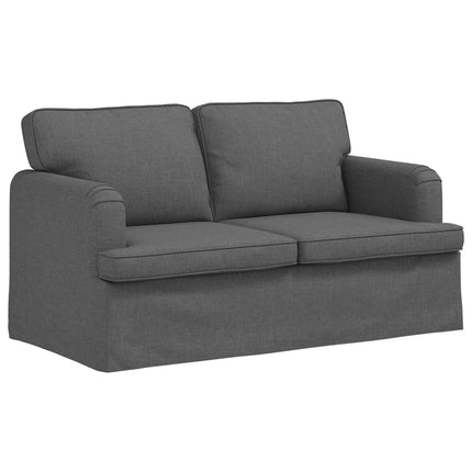 Sofa Sæt 2 pcs Mørkegrå 144 x 80 x 85 cm Stof