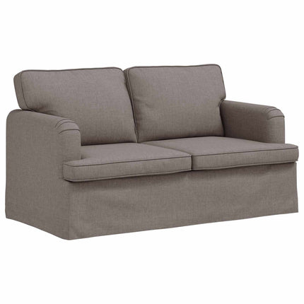 Sofa Sæt 2 pcs Gråbrun 144 x 80 x 85 cm Stof