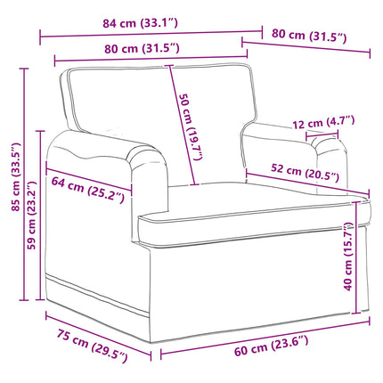 Sofa Sæt 2 pcs Blå 144 x 80 x 85 cm Stof