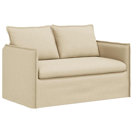 Sofa Sæt 2 pcs Cremefarvet 136 x 82 x 85 cm Stof