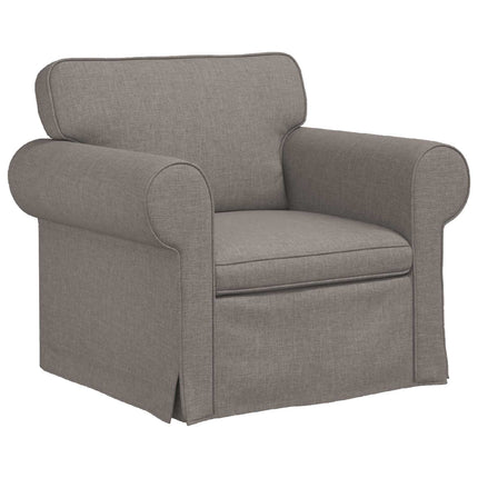Sofa Sæt 2 pcs Gråbrun 175 x 82 x 80 cm Stof