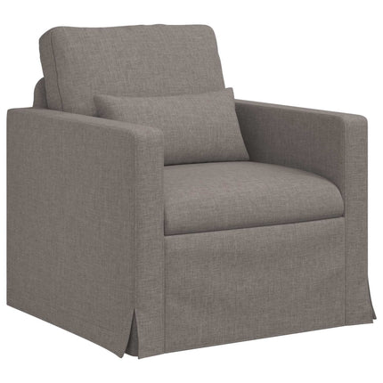Sofa Sæt 2 pcs Gråbrun 158 x 78 x 80 cm Stof