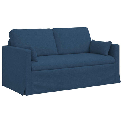Sofa Sæt 2 pcs Blå 158 x 78 x 80 cm Stof