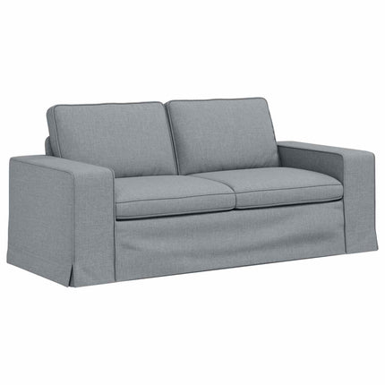 Sofa Sæt 2 pcs Lysegrå 182 x 80 x 82 cm Stof