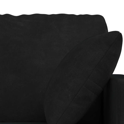 Sofa Sæt 2 pcs Sort 158 x 78 x 80 cm Fløjl