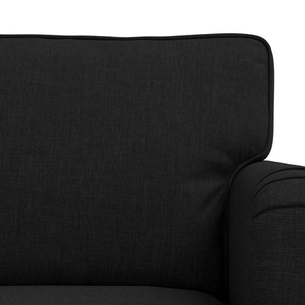 Sofa Sæt 2 pcs Sort 162 x 80 x 85 cm Stof