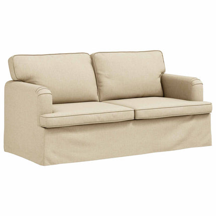 Sofa Sæt 2 pcs Creme 162 x 80 x 85 cm Stof