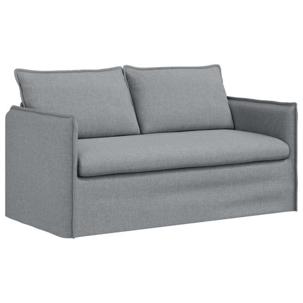 Sofa Sæt 2 pcs Lysegrå 156 x 82 x 85 cm Stof