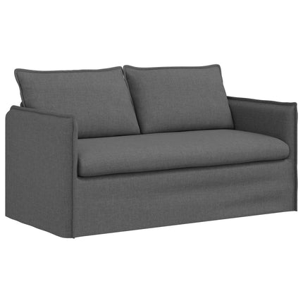Sofa Sæt 2 pcs Mørkegrå 156 x 82 x 85 cm Stof