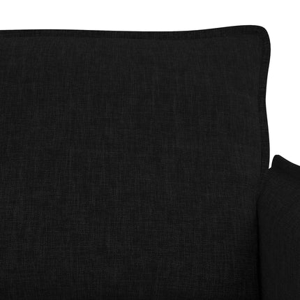 Sofa Sæt 2 pcs Sort 156 x 82 x 85 cm Stof