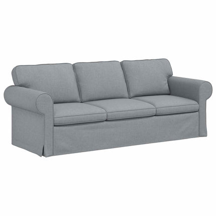 Sofa Sæt 2 pcs Lysegrå 215 x 82 x 80 cm Stof