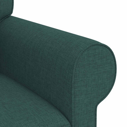 Sofa Sæt 2 pcs Mørkegrøn 215 x 82 x 80 cm Stof