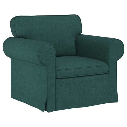 Sofa Sæt 2 pcs Mørkegrøn 215 x 82 x 80 cm Stof