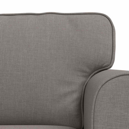 Sofa Sæt 2 pcs Gråbrun 215 x 82 x 80 cm Stof