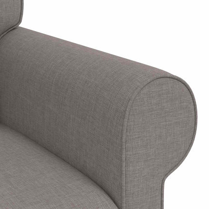 Sofa Sæt 2 pcs Gråbrun 215 x 82 x 80 cm Stof