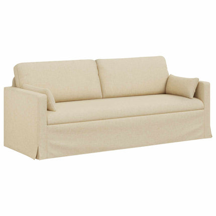 Sofa Sæt 2 pcs Creme 198 x 78 x 80 cm Stof