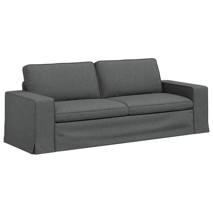 Sofa Sæt 2 pcs Mørkegrå 222 x 80 x 82 cm Stof