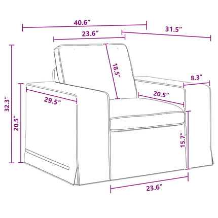 Sofa Sæt 2 pcs Mørkegrå 222 x 80 x 82 cm Stof