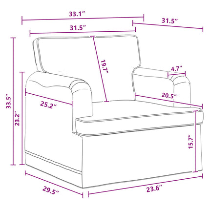 Sofa Sæt 2 pcs Mørkegrå 201 x 80 x 85 cm Stof