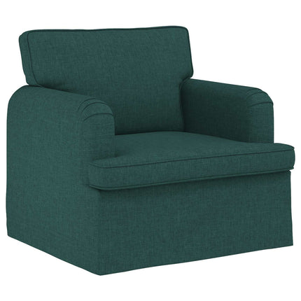 Sofa Sæt 2 pcs Mørkegrøn 201 x 80 x 85 cm Stof