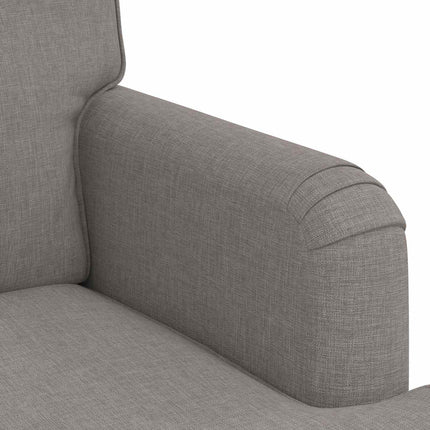 Sofa Sæt 2 pcs Gråbrun 201 x 80 x 85 cm Stof