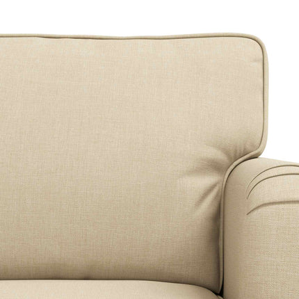 Sofa Sæt 2 pcs Creme 201 x 80 x 85 cm Stof